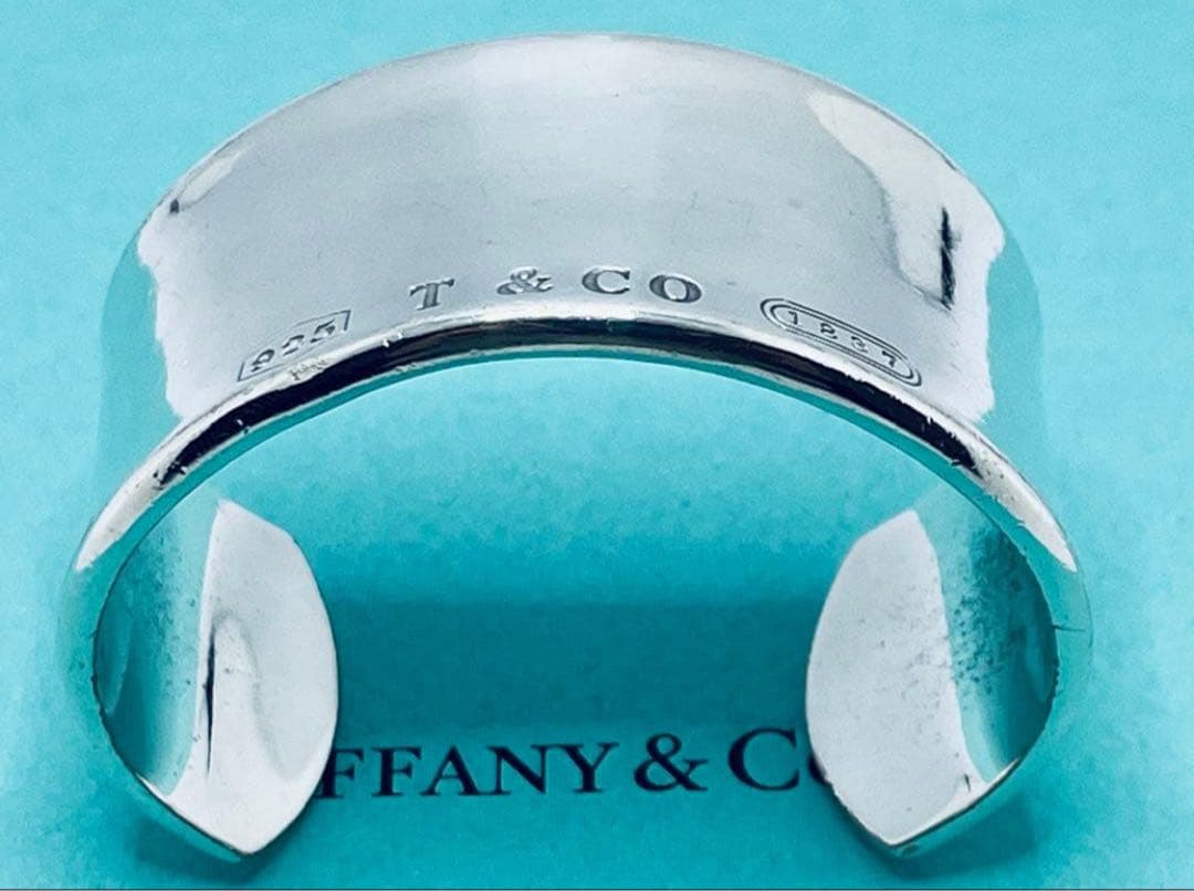 h575 ティファニー　1837 ワイド　カフ　バングル　シルバー　925