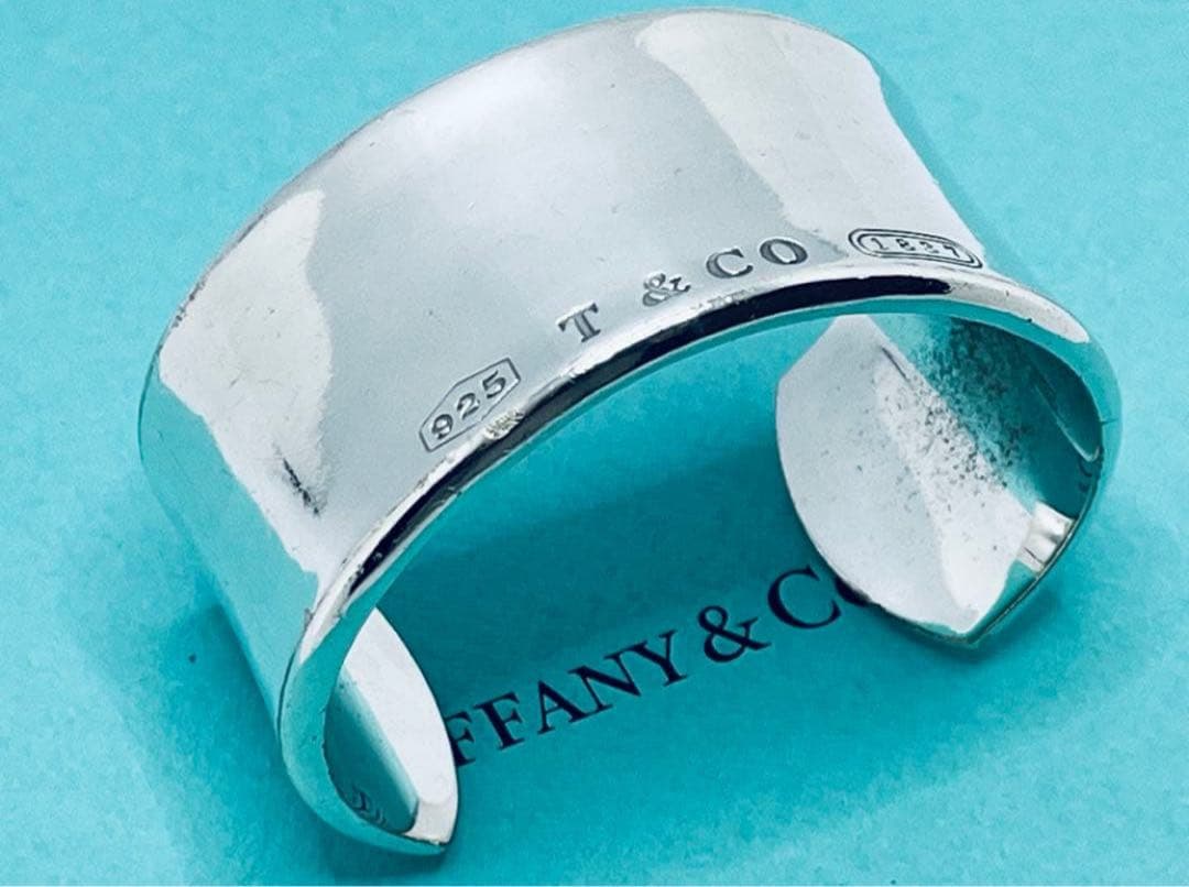 h575 ティファニー　1837 ワイド　カフ　バングル　シルバー　925