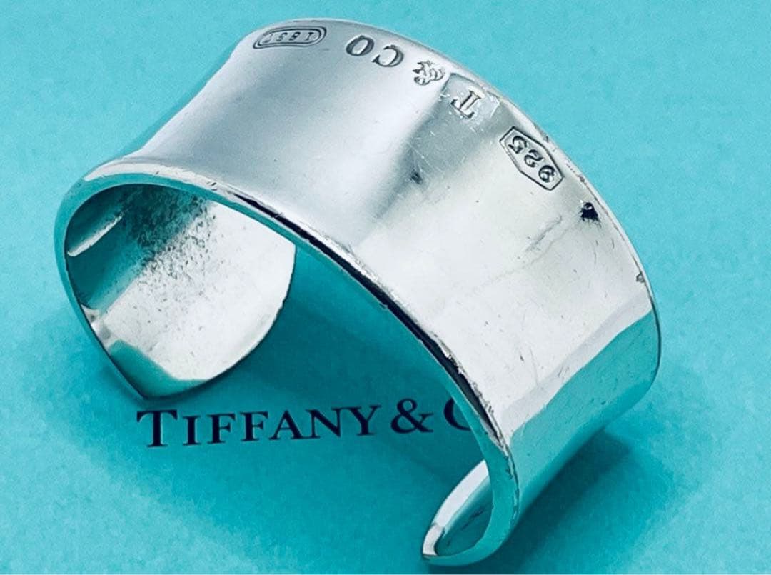 h575 ティファニー　1837 ワイド　カフ　バングル　シルバー　925