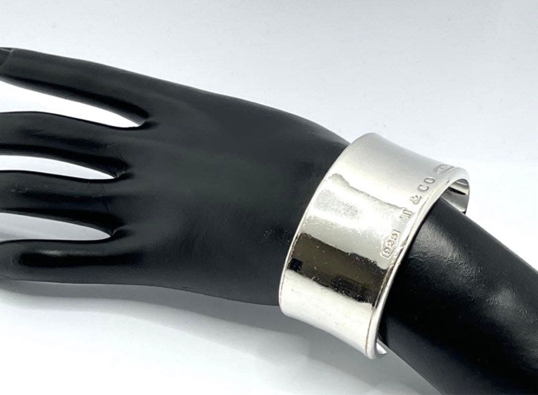 h575 ティファニー　1837 ワイド　カフ　バングル　シルバー　925