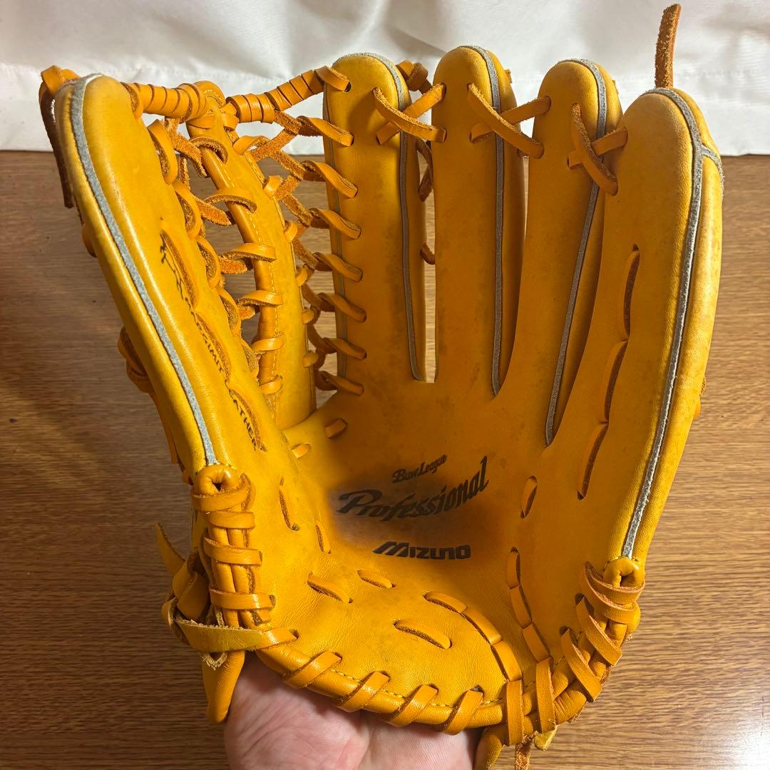 ミズノ プロフェッショナル 一般軟式 グローブ グラブ イチロー 外野用 美品