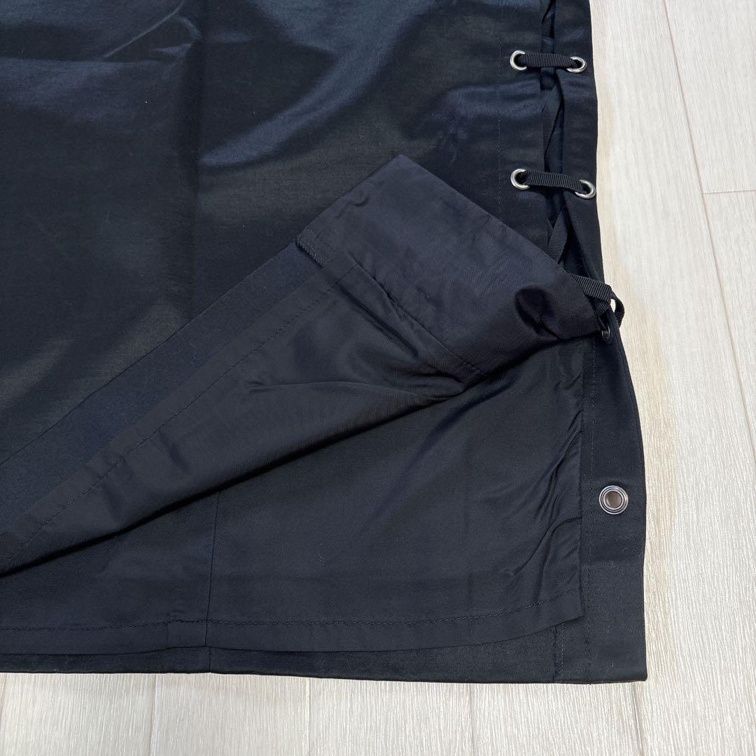 イヴサンローラン リヴゴーシュ トムフォード期 レースアップ タイトスカート 黒