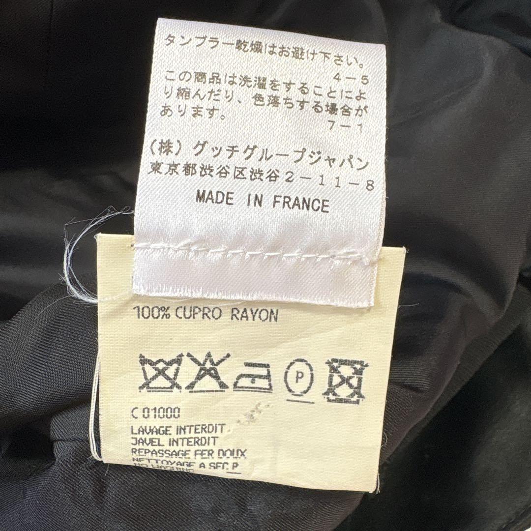 イヴサンローラン リヴゴーシュ トムフォード期 レースアップ タイトスカート 黒