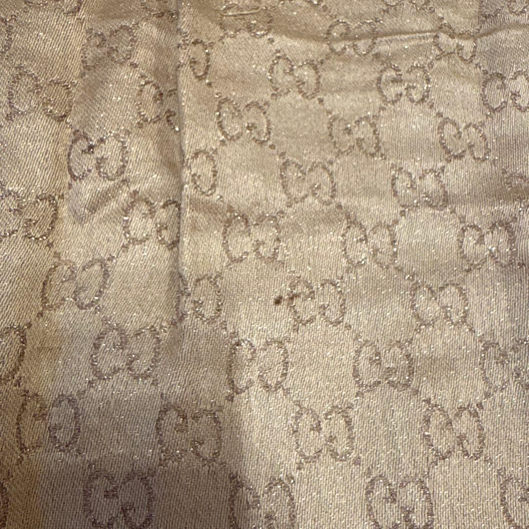 GGパターン ピンクベージュ ストール