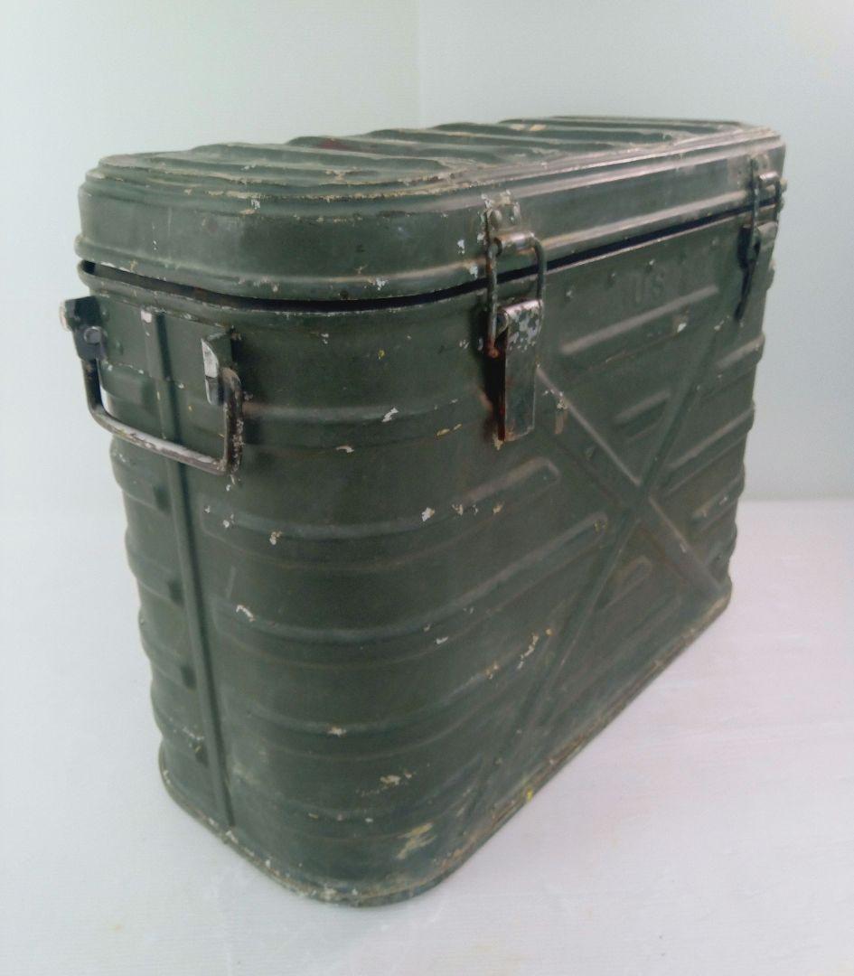 【1962年】US製 ミリタリーコンテナ オリーブドラブ　フードコンテナ*AE6