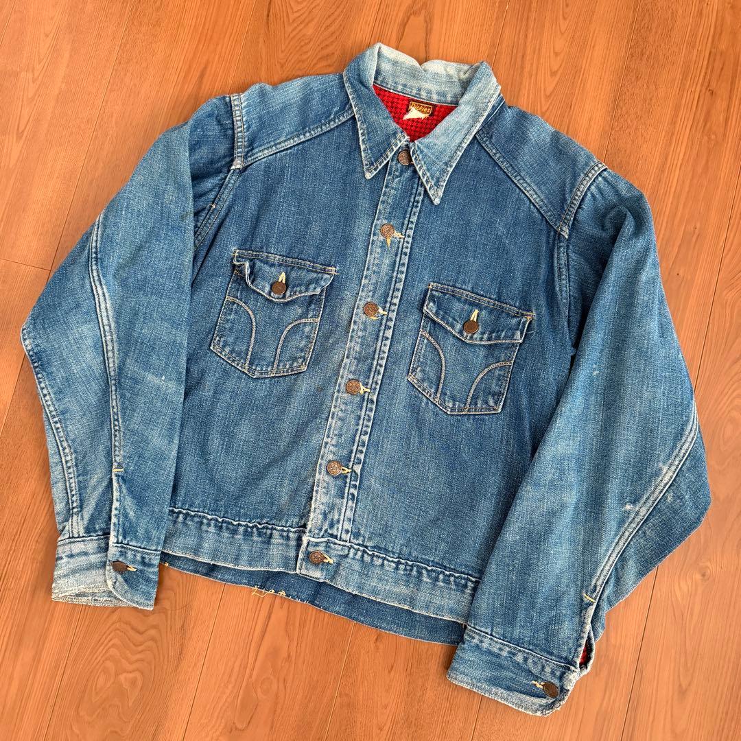40s 50s Dickies ディッキーズ デニムジャケット シンチバック