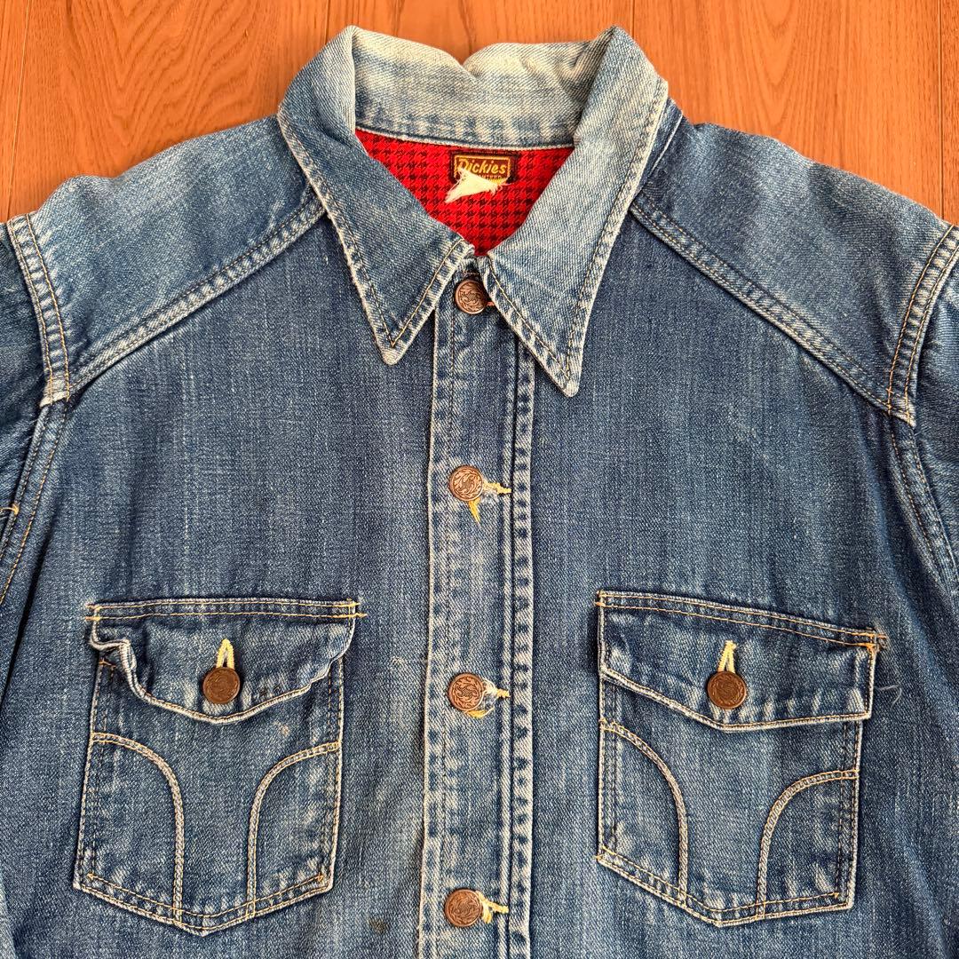 40s 50s Dickies ディッキーズ デニムジャケット シンチバック
