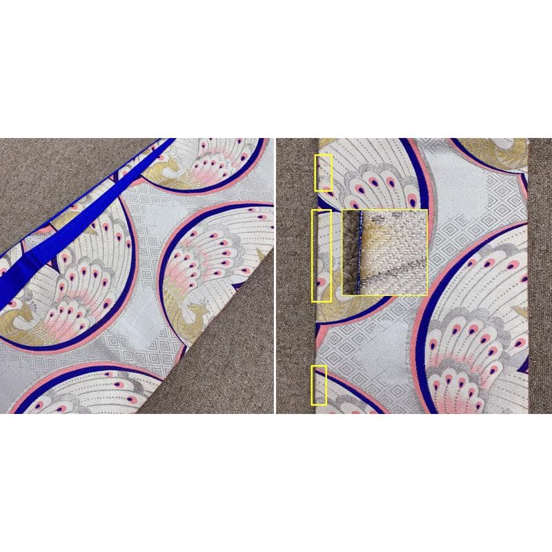 お小物類全て.505ag7◎七五三 七歳 女児 着物&袋帯&長襦袢 金彩