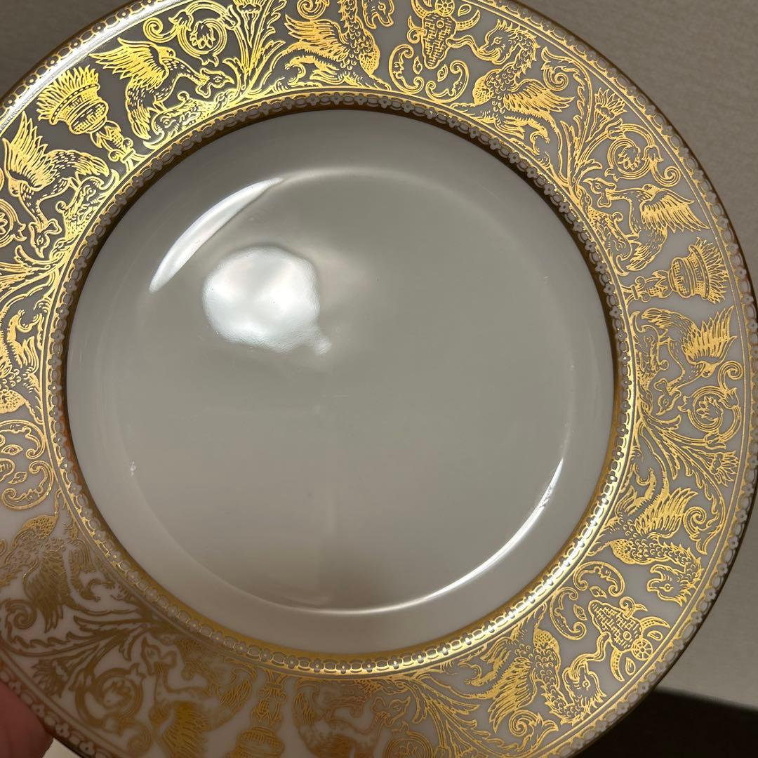 ウェッジウッド　フロレンティーン　ゴールド　デザートプレート　20.5cm