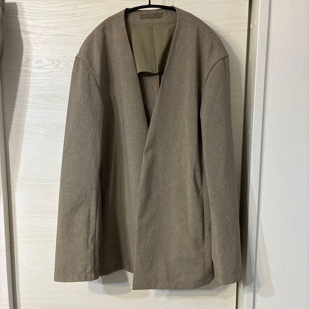 アダムエロペ ADAM ET ROPE ノーカラーセットアップ M リネン風