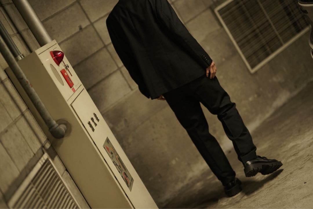 コムデギャルソン オムドゥ ブラック ストライプ セットアップ スーツ S