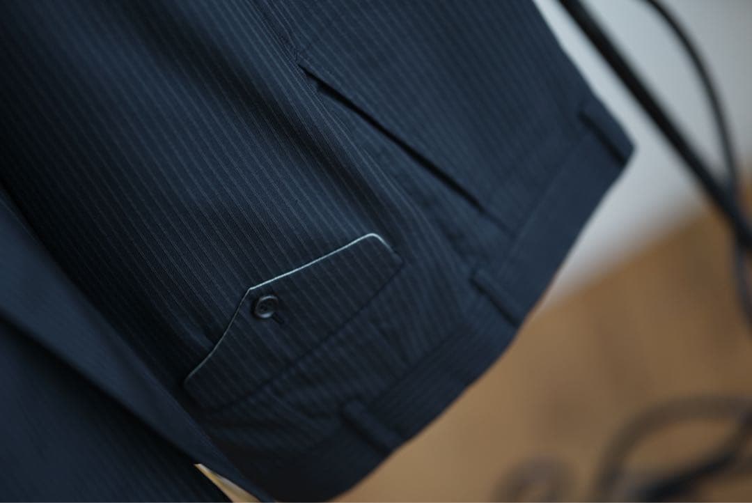 コムデギャルソン オムドゥ ブラック ストライプ セットアップ スーツ S