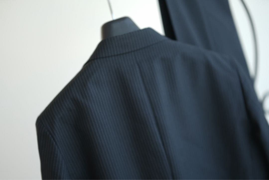 コムデギャルソン オムドゥ ブラック ストライプ セットアップ スーツ S