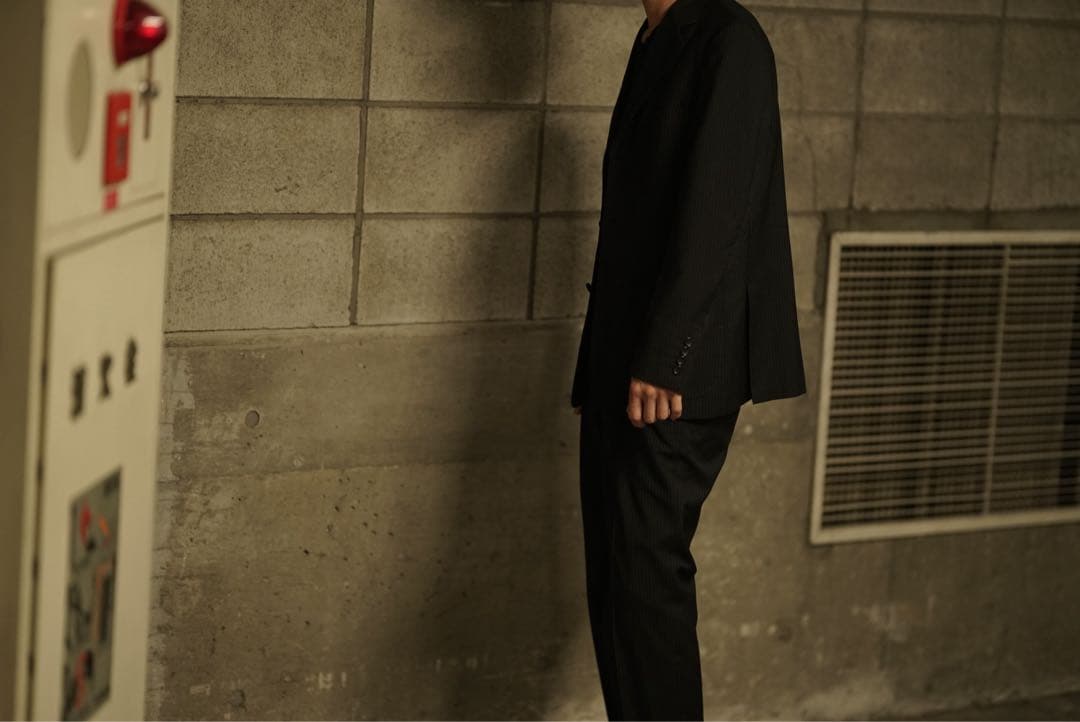 コムデギャルソン オムドゥ ブラック ストライプ セットアップ スーツ S