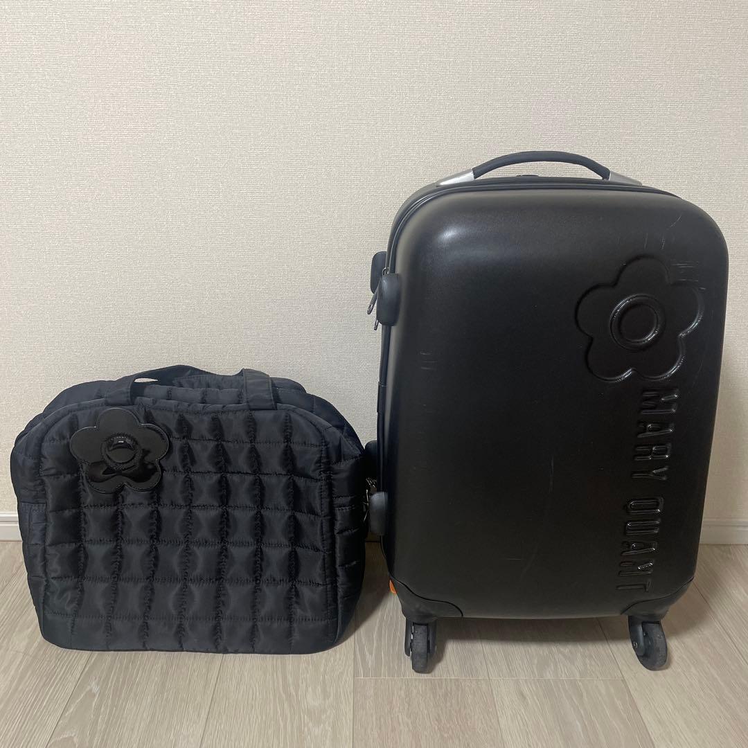 恵子！マリークワント ブラック キャリーケース