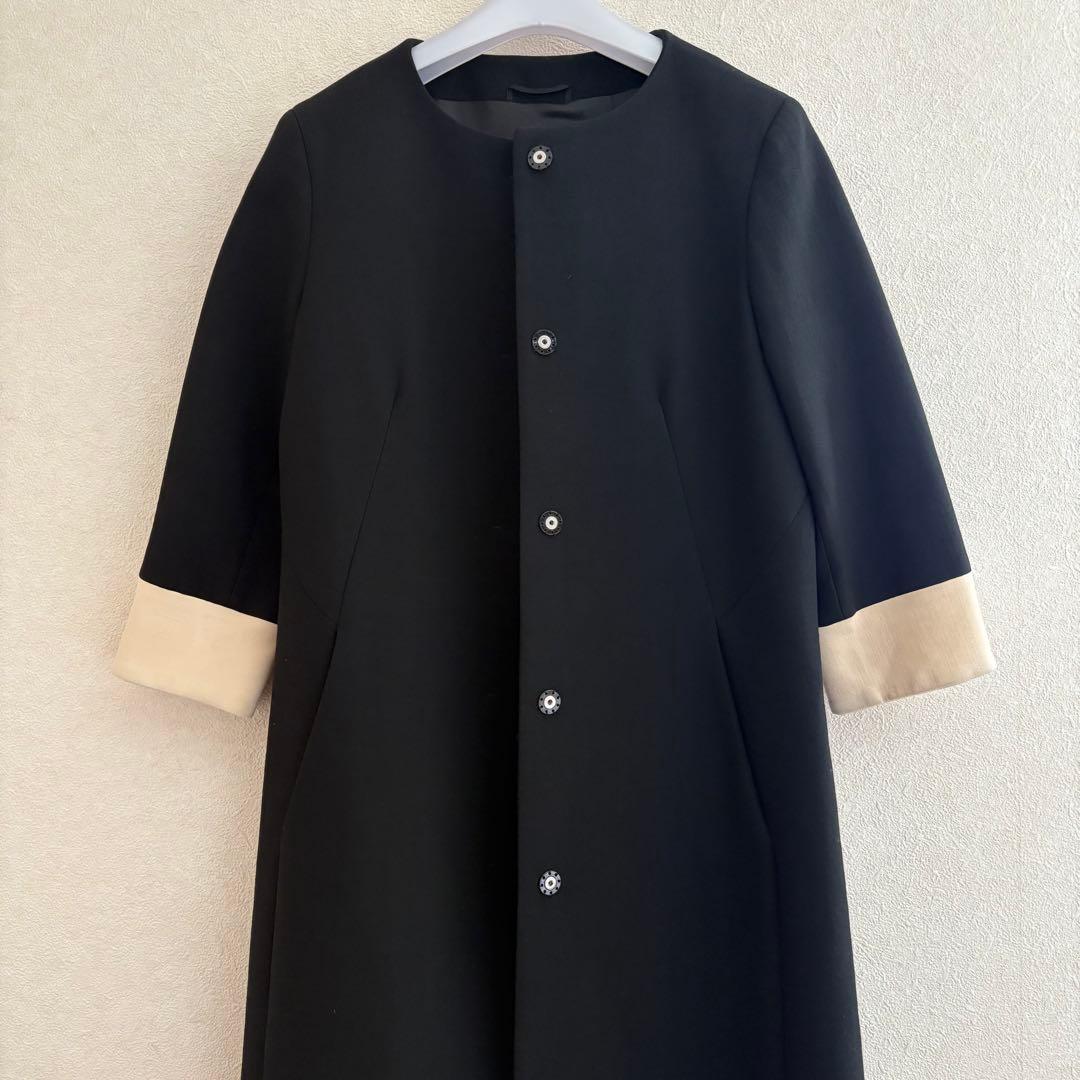 売約済み　マックスマーラ　ノーカラー　コート