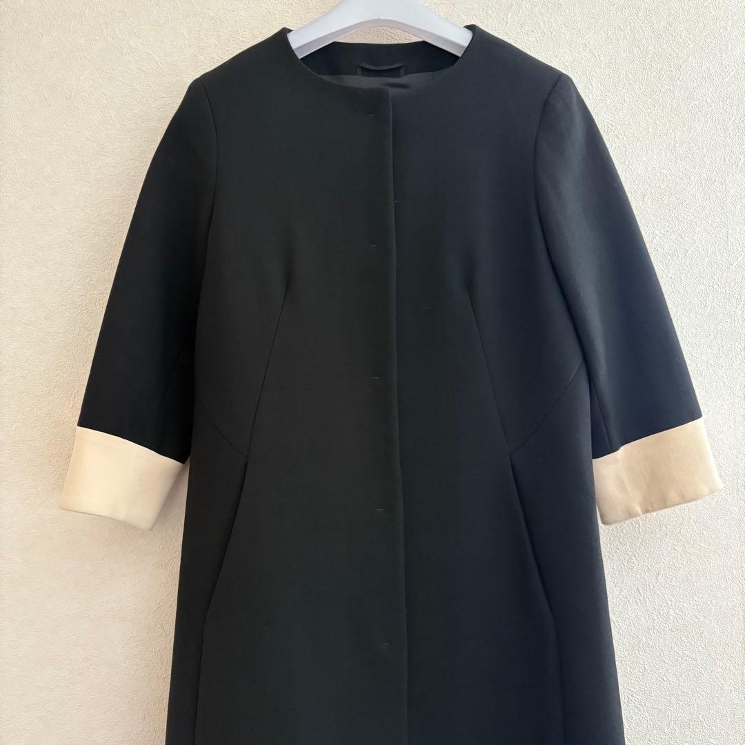 売約済み　マックスマーラ　ノーカラー　コート