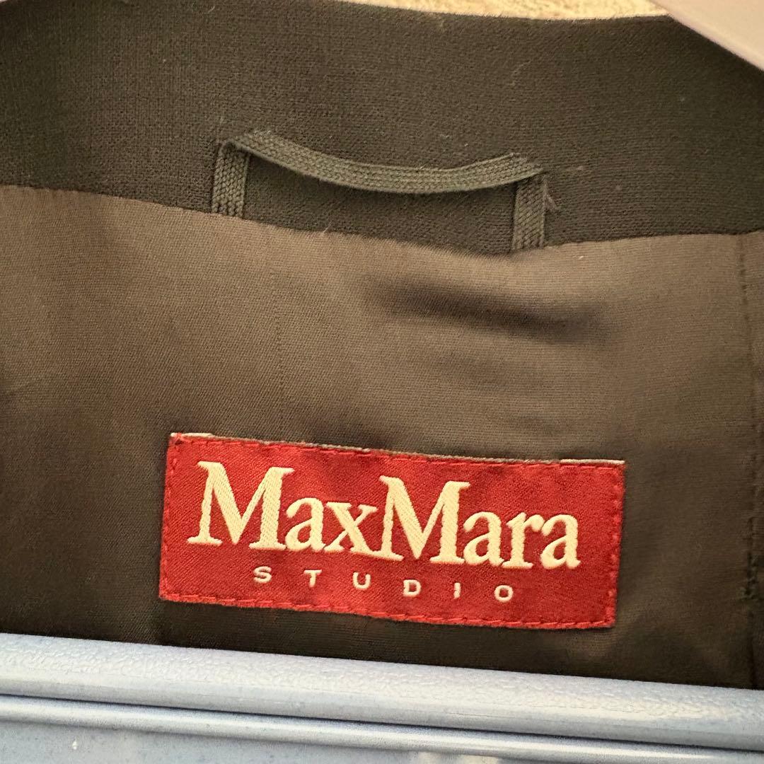 売約済み　マックスマーラ　ノーカラー　コート