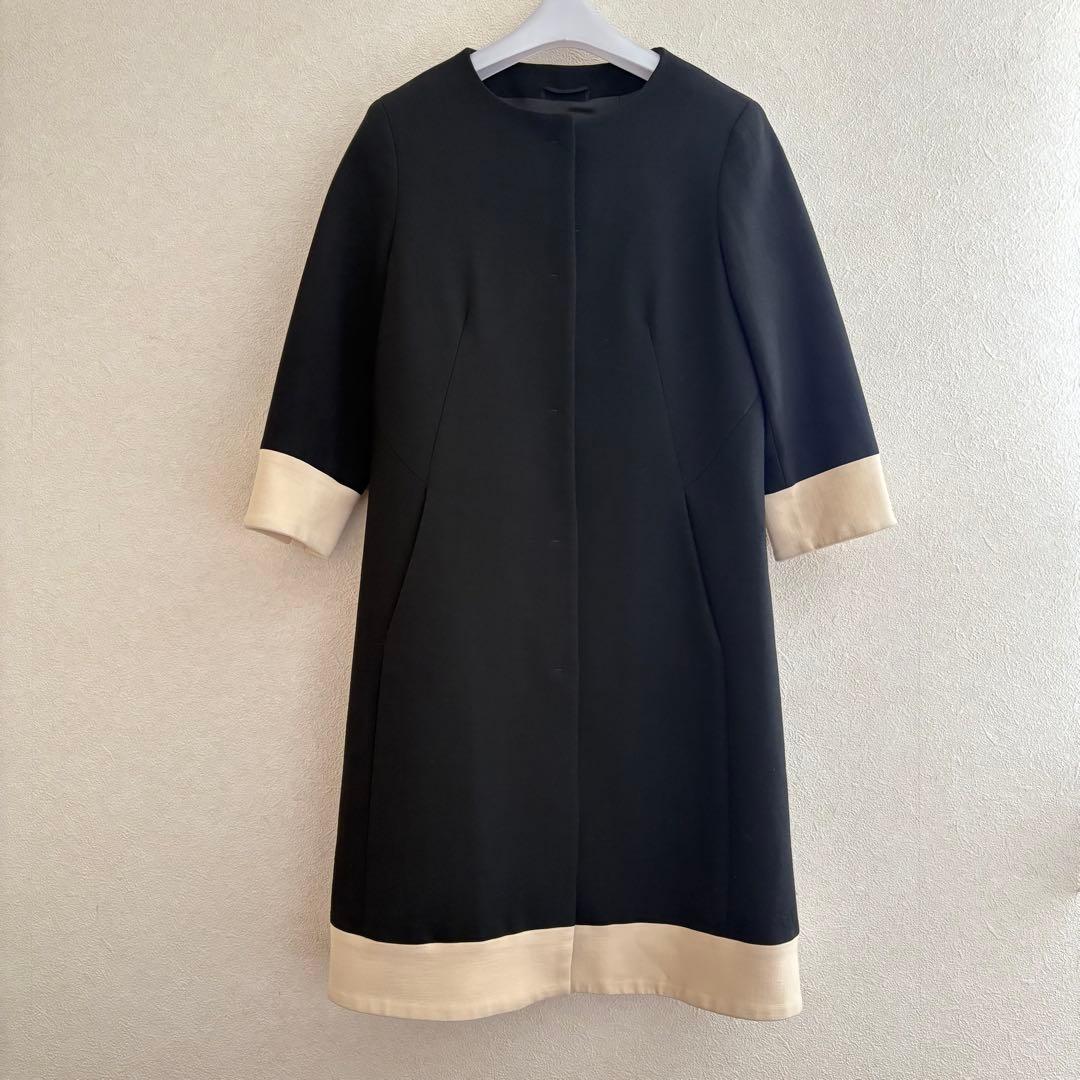 売約済み　マックスマーラ　ノーカラー　コート