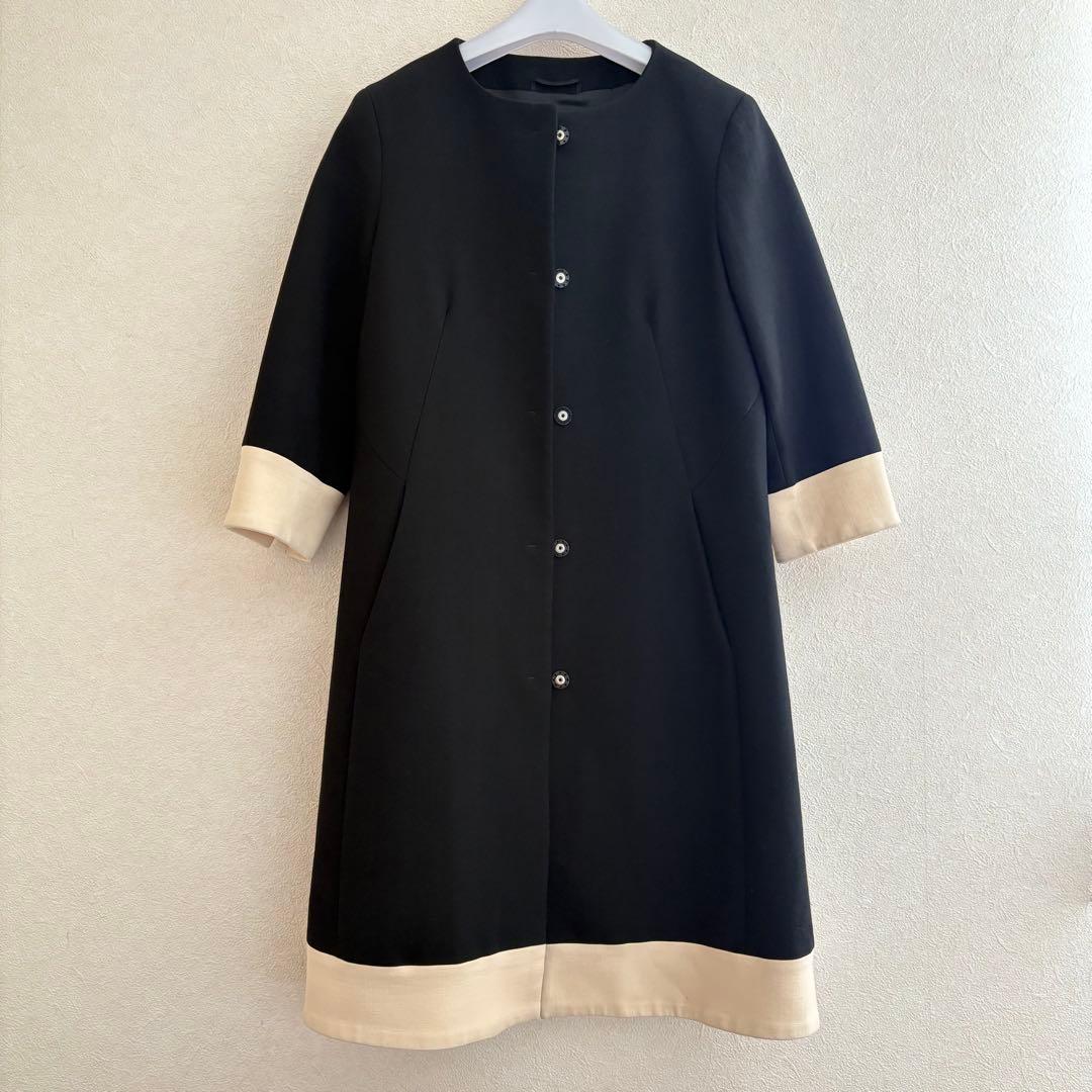 売約済み　マックスマーラ　ノーカラー　コート