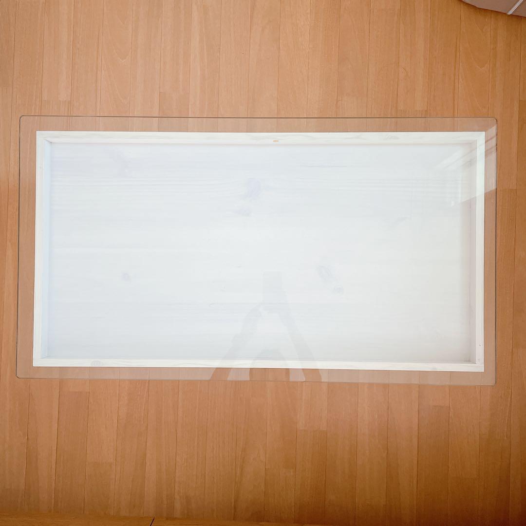 ガラステーブル 白 北欧 収納 おしゃれ テーブル 机 リビング ホワイト