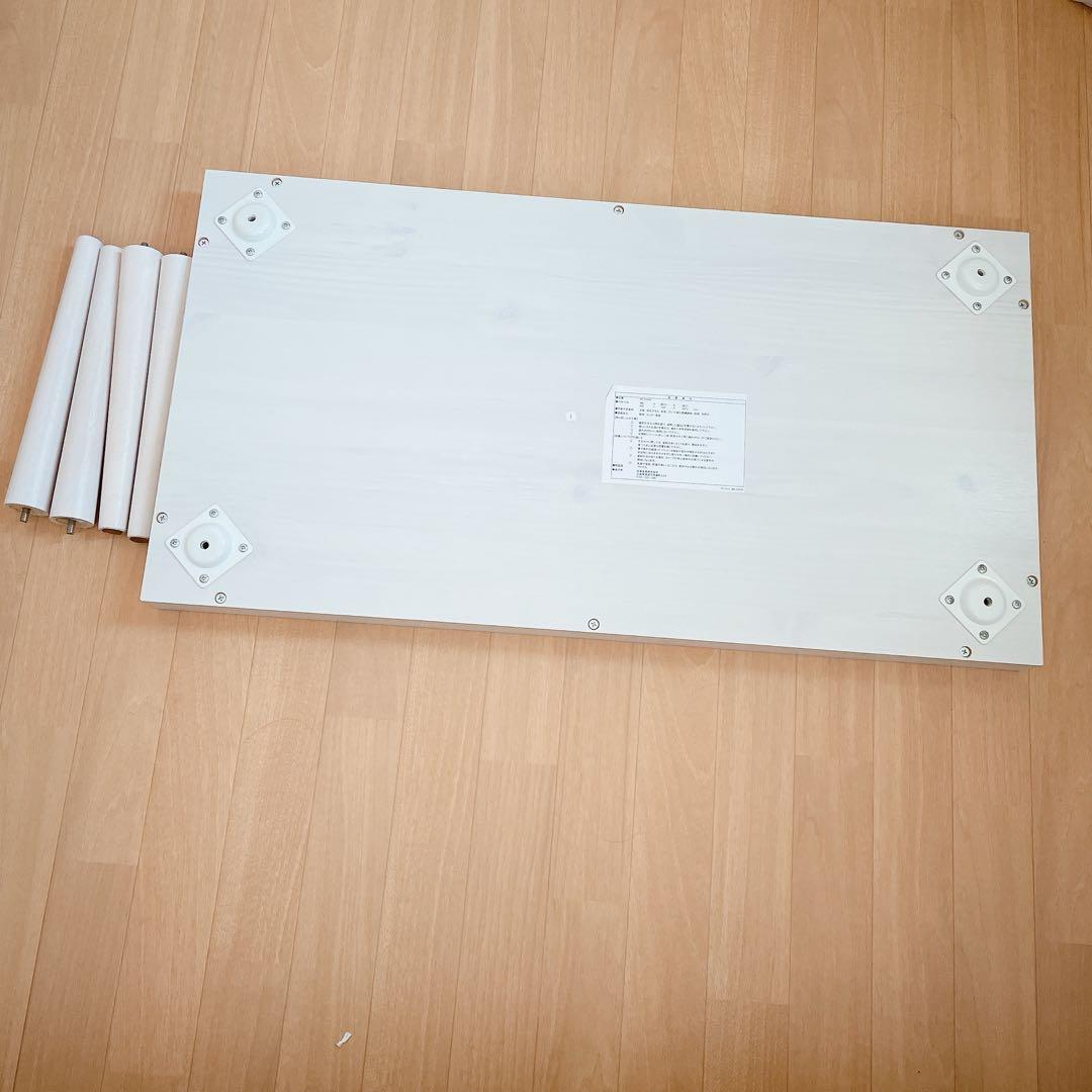 ガラステーブル 白 北欧 収納 おしゃれ テーブル 机 リビング ホワイト