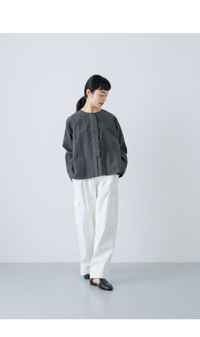 かぐれ　ユーティリティ　パンツ　ホワイト　イージーパンツ