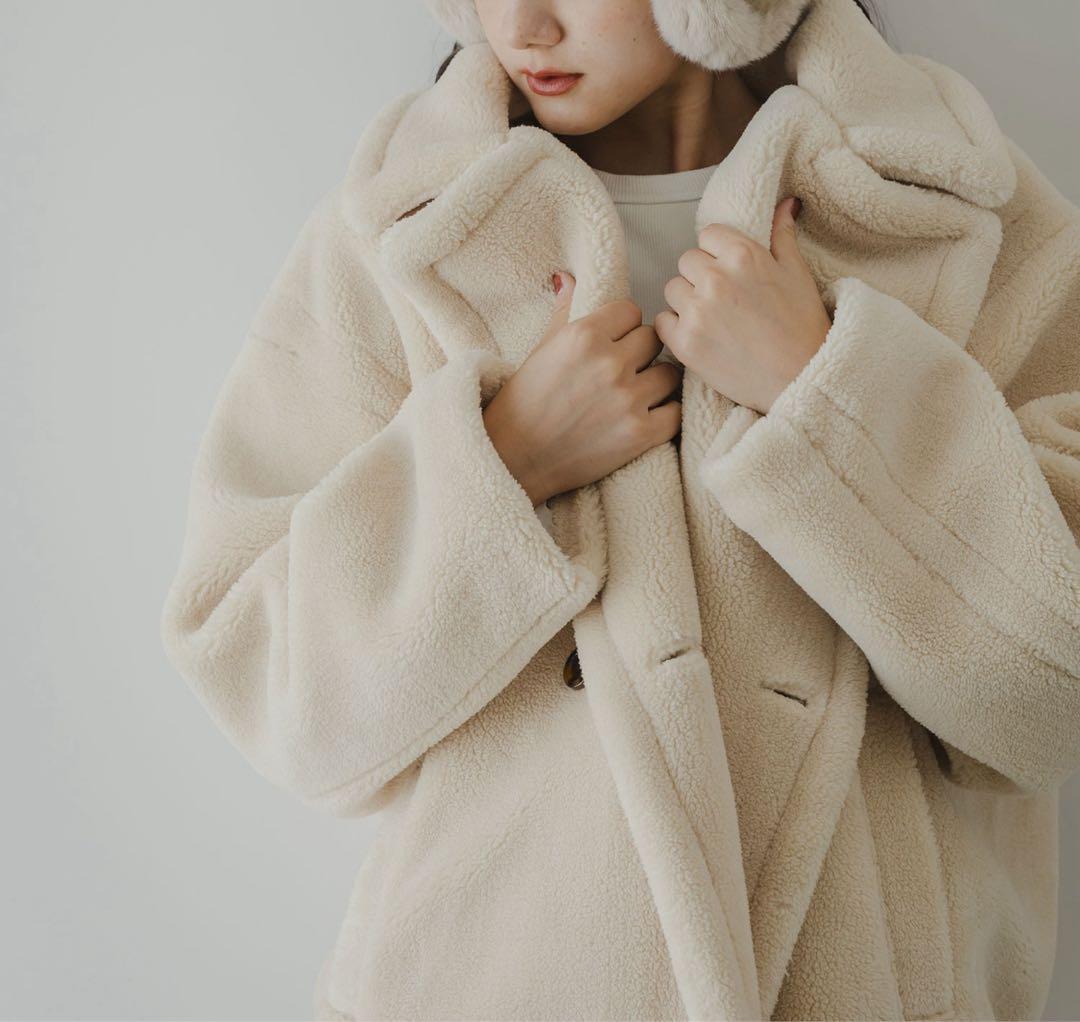 【Maiiiii】レクタングル　テディベアコート