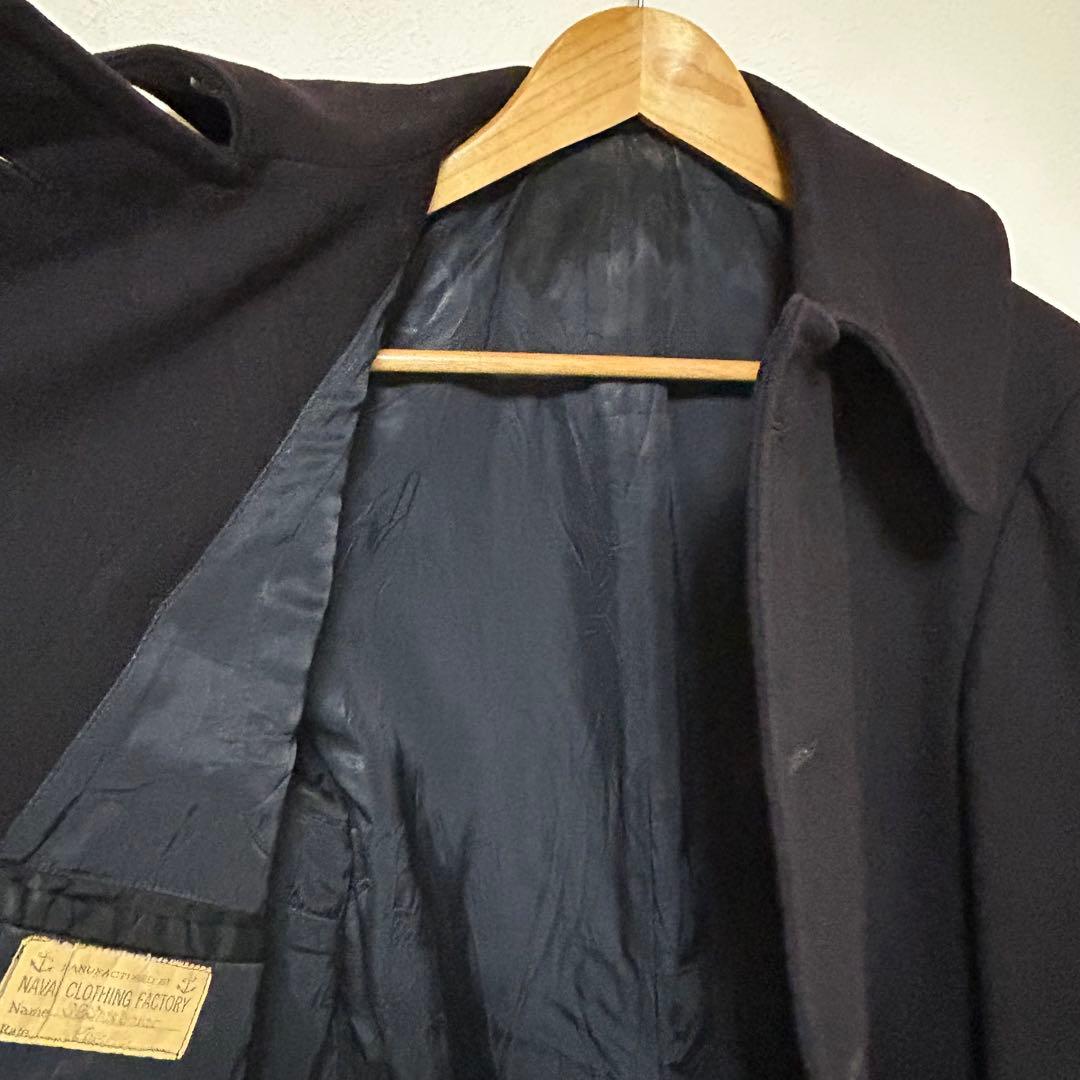 美品　40s ビンテージ U.S.NAVY 10ボタンＰコート　チンスト