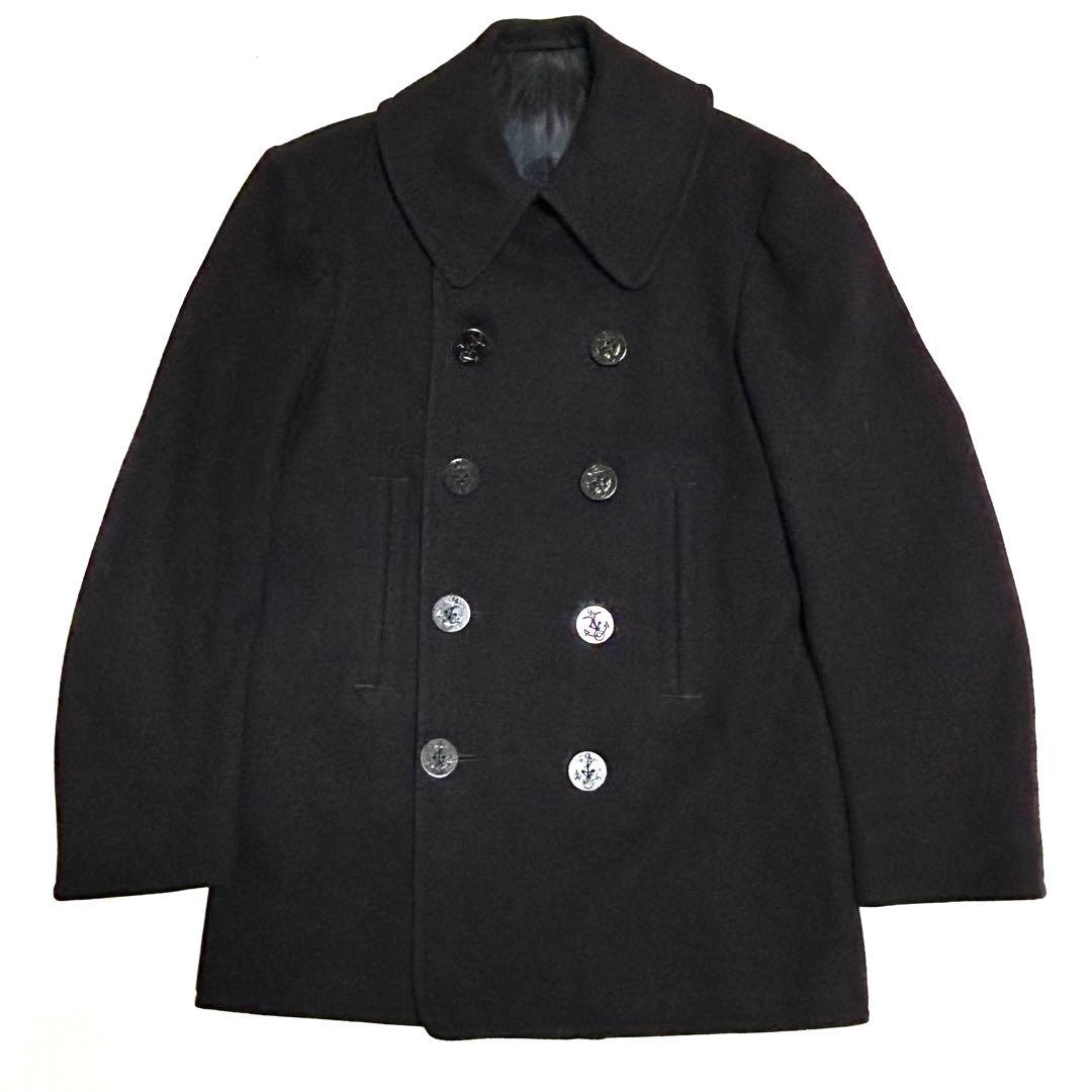 美品　40s ビンテージ U.S.NAVY 10ボタンＰコート　チンスト