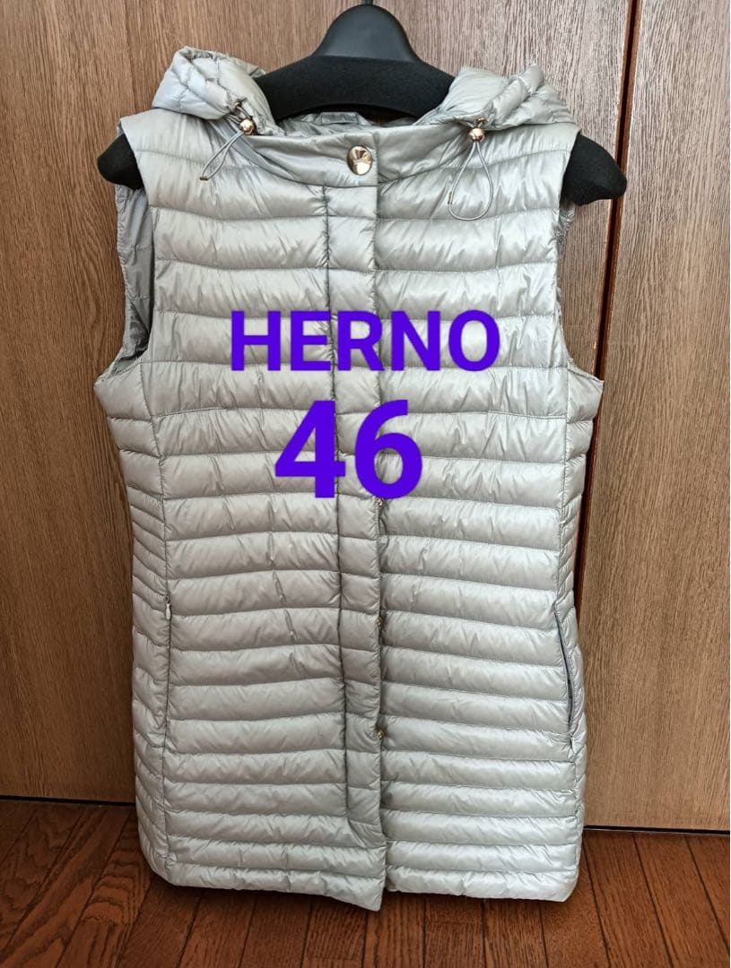 HERNO ヘルノ ロングダウンベスト サイズ46