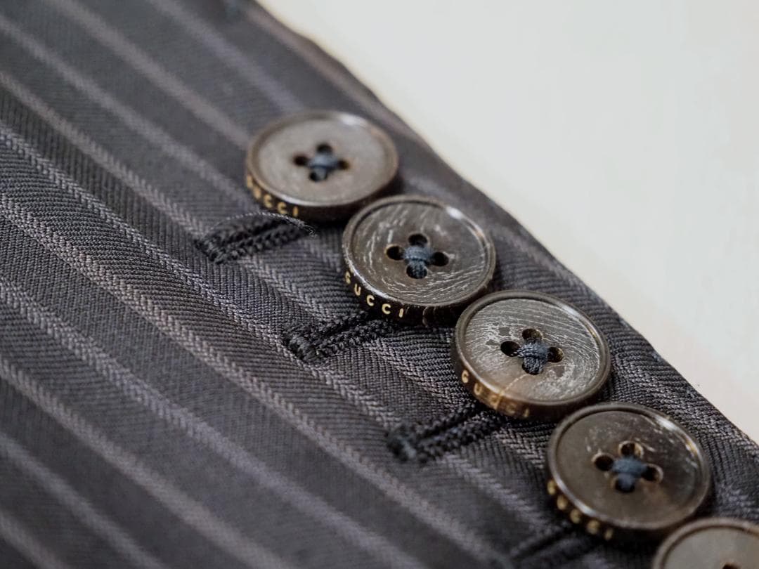 ヴィンテージ07AWアーカイブ GUCCI グッチ ストライプジャケット46