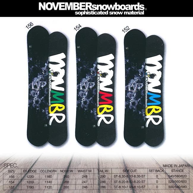NOVEMBER LVT 154cm 15-16モデル