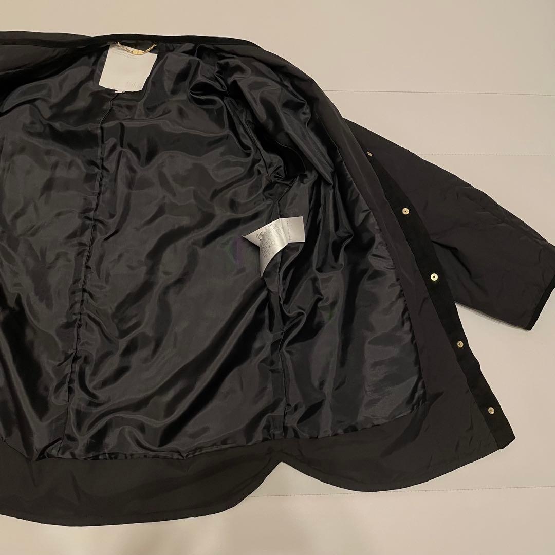 自由区　【洗える】パディングキルト ノーカラージャケット