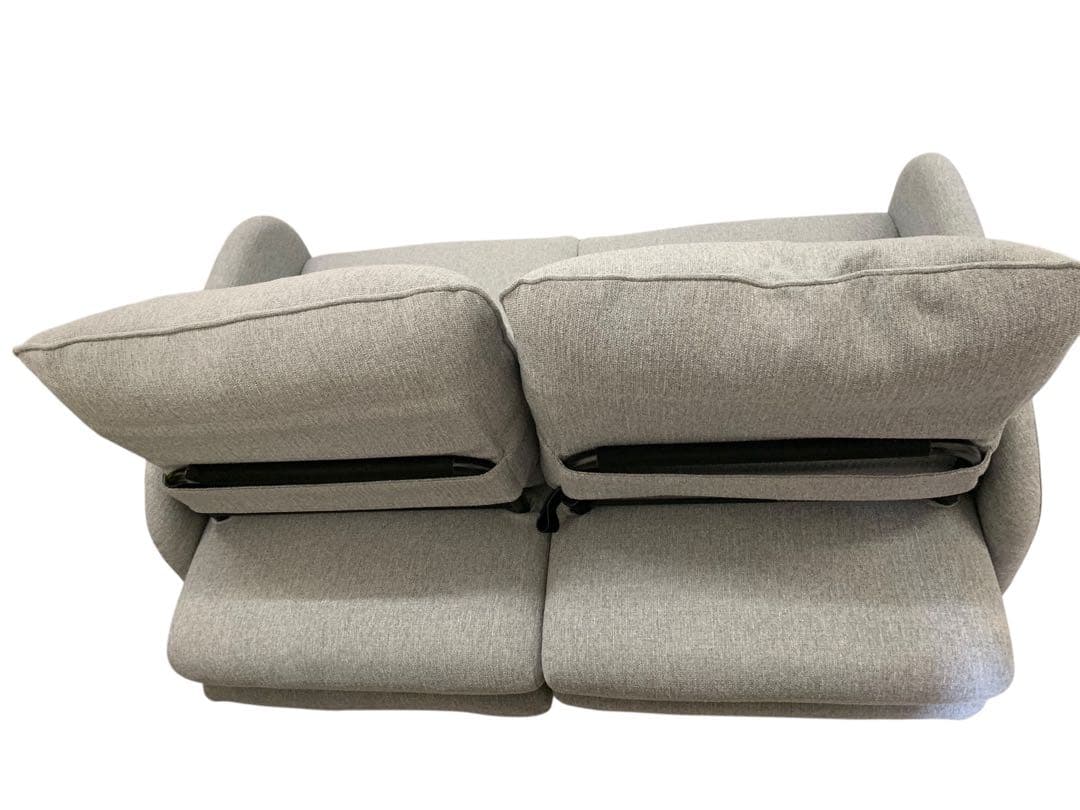 ★プロフ必読 カウチソファにもなるソファベッド 2人掛け (XL01 GY