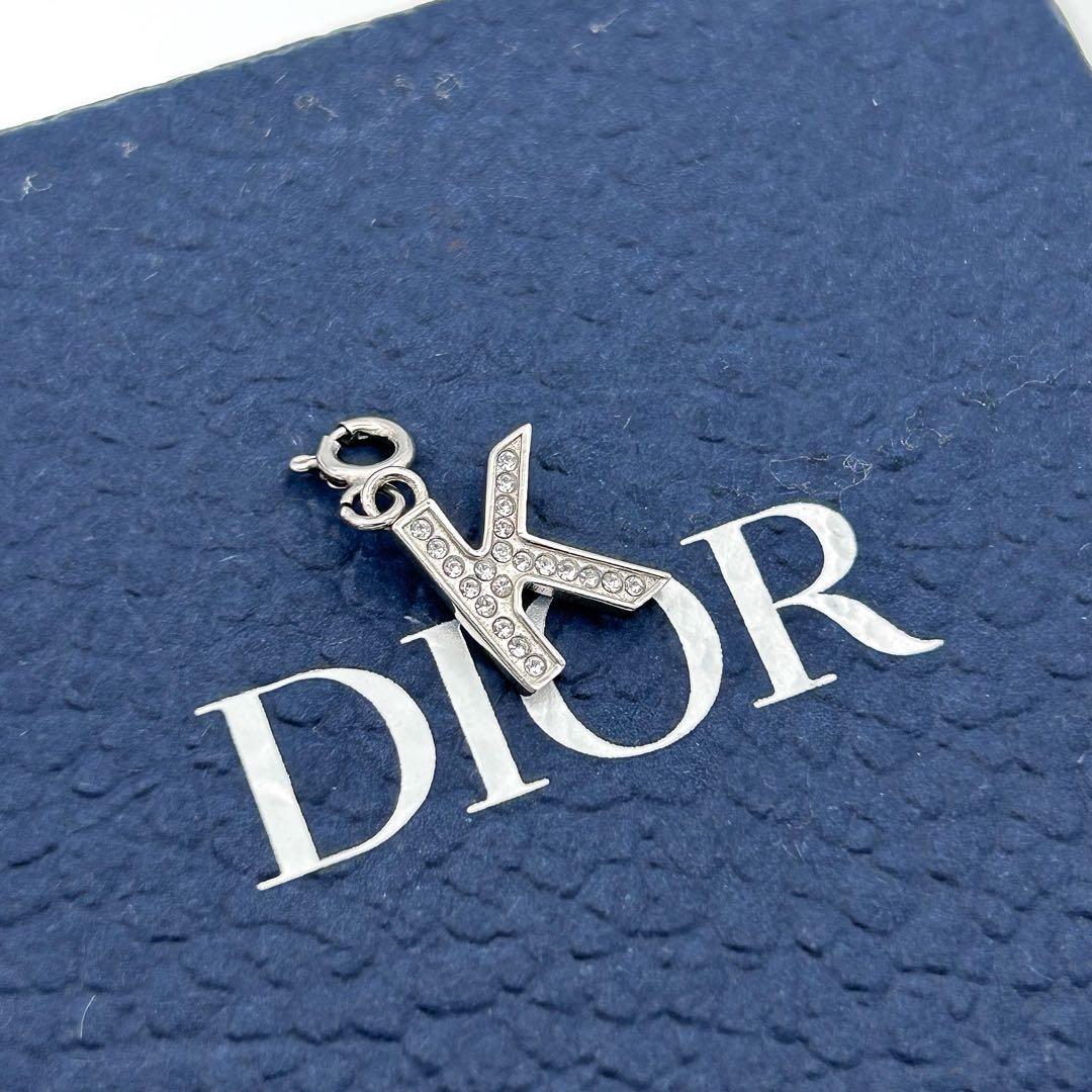 【超希少】DIOR ディオール アルファベットチャーム ［K］Ag925 パヴェ