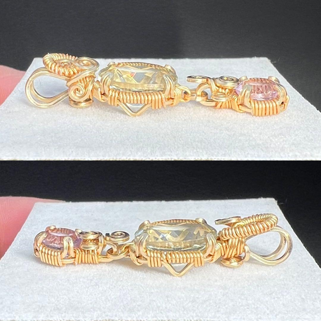 【for ☆ よとぽん ☆様 】グリーンアメシスト＆ピンクアメシスト ペントプ