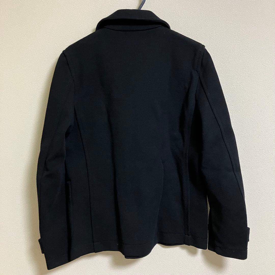 フランス製　コムデギャルソンシャツ　ブラック ピーコート ウール混紡　ショート丈