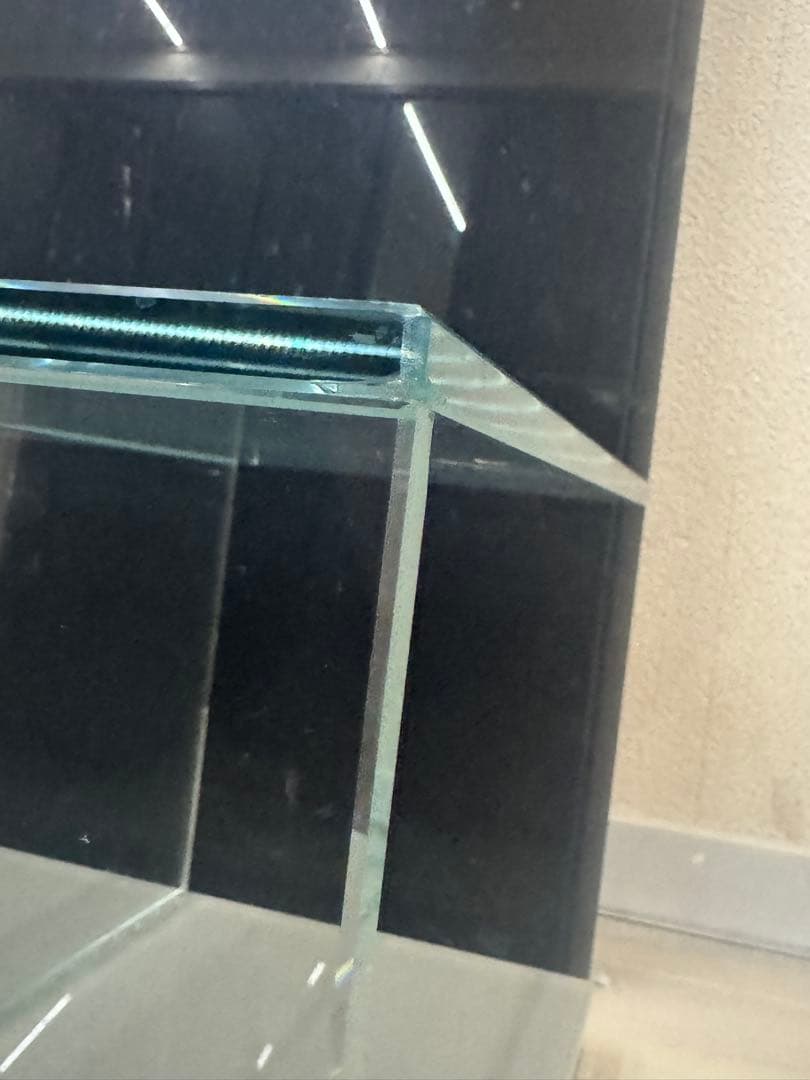 カッシーナ　ガラステーブル　グレー