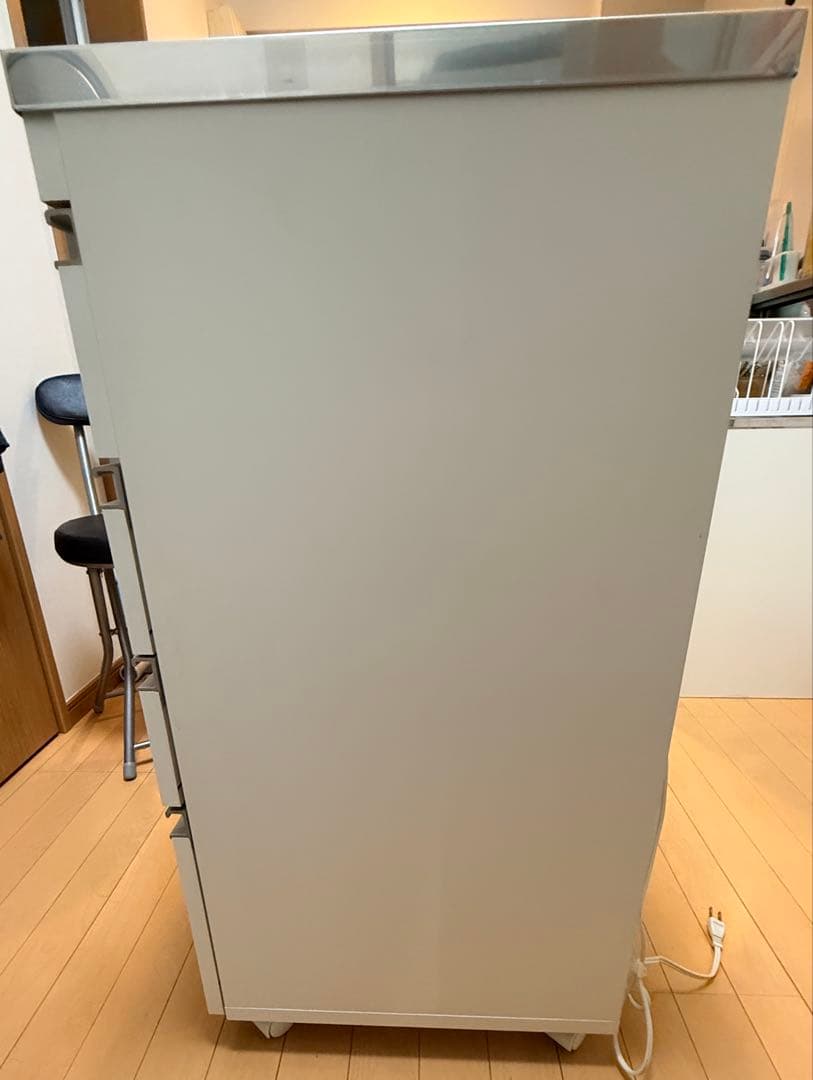 CooLith ステンレス天板 キッチンカウンター 幅90cm キャスター付