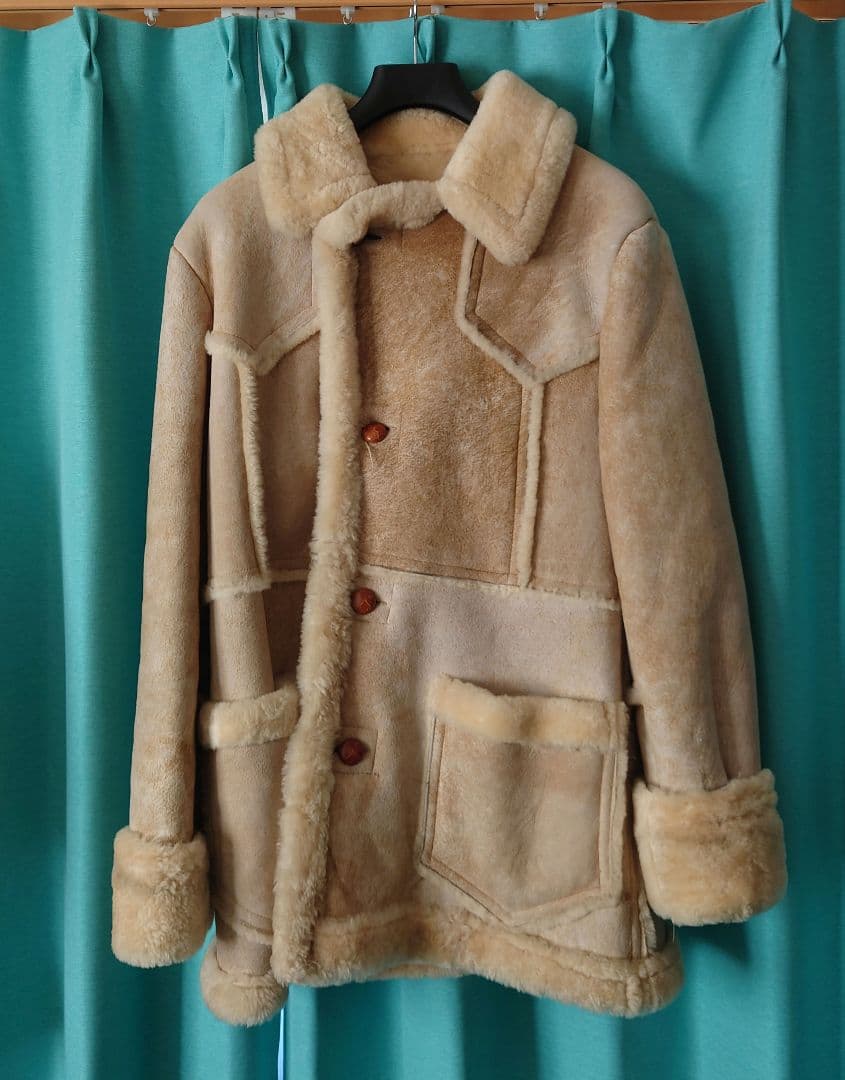 リアルムートンコート　古着　ヴィンテージ