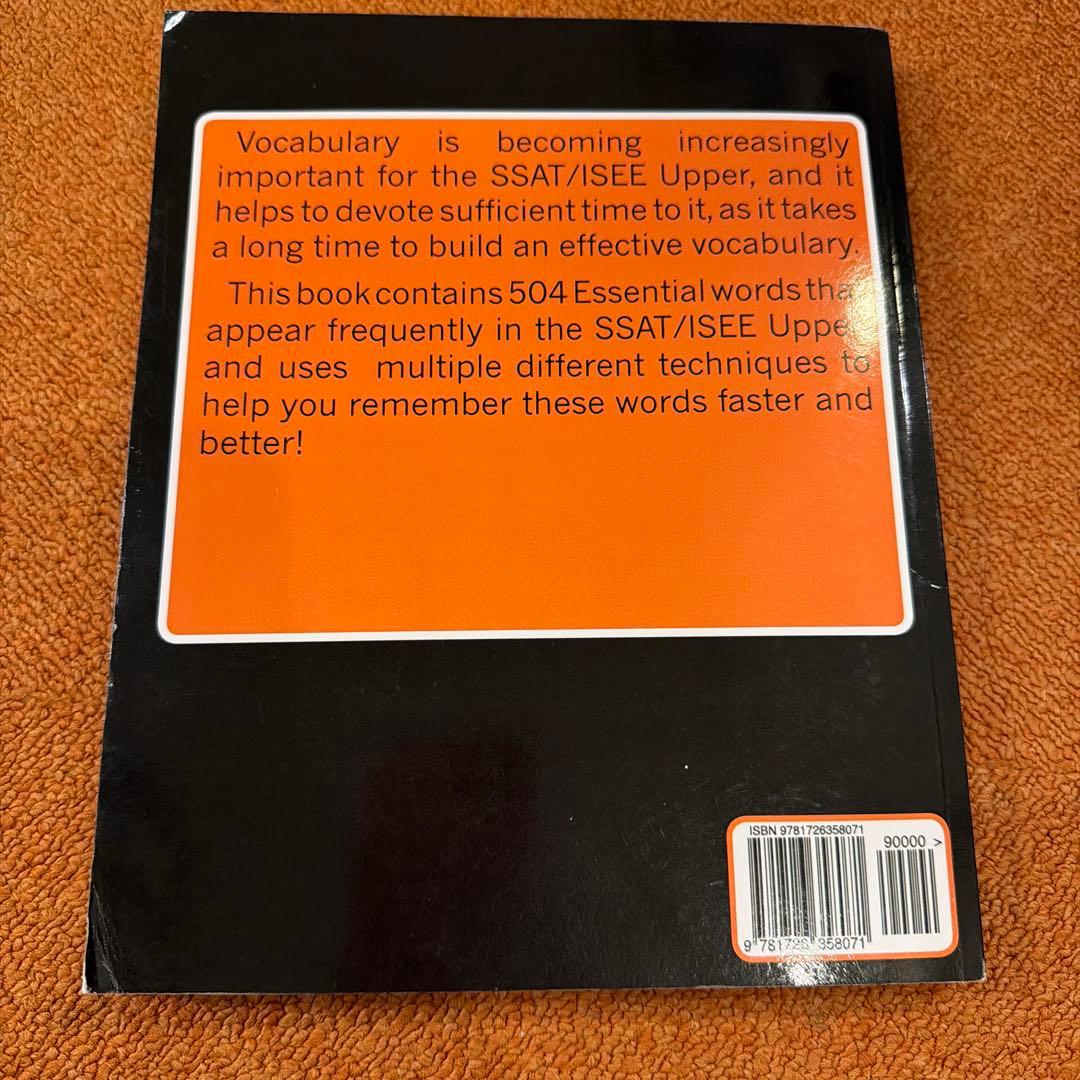 語学・辞書・学習参考書 504 Essential Words for SSAT & (Upper