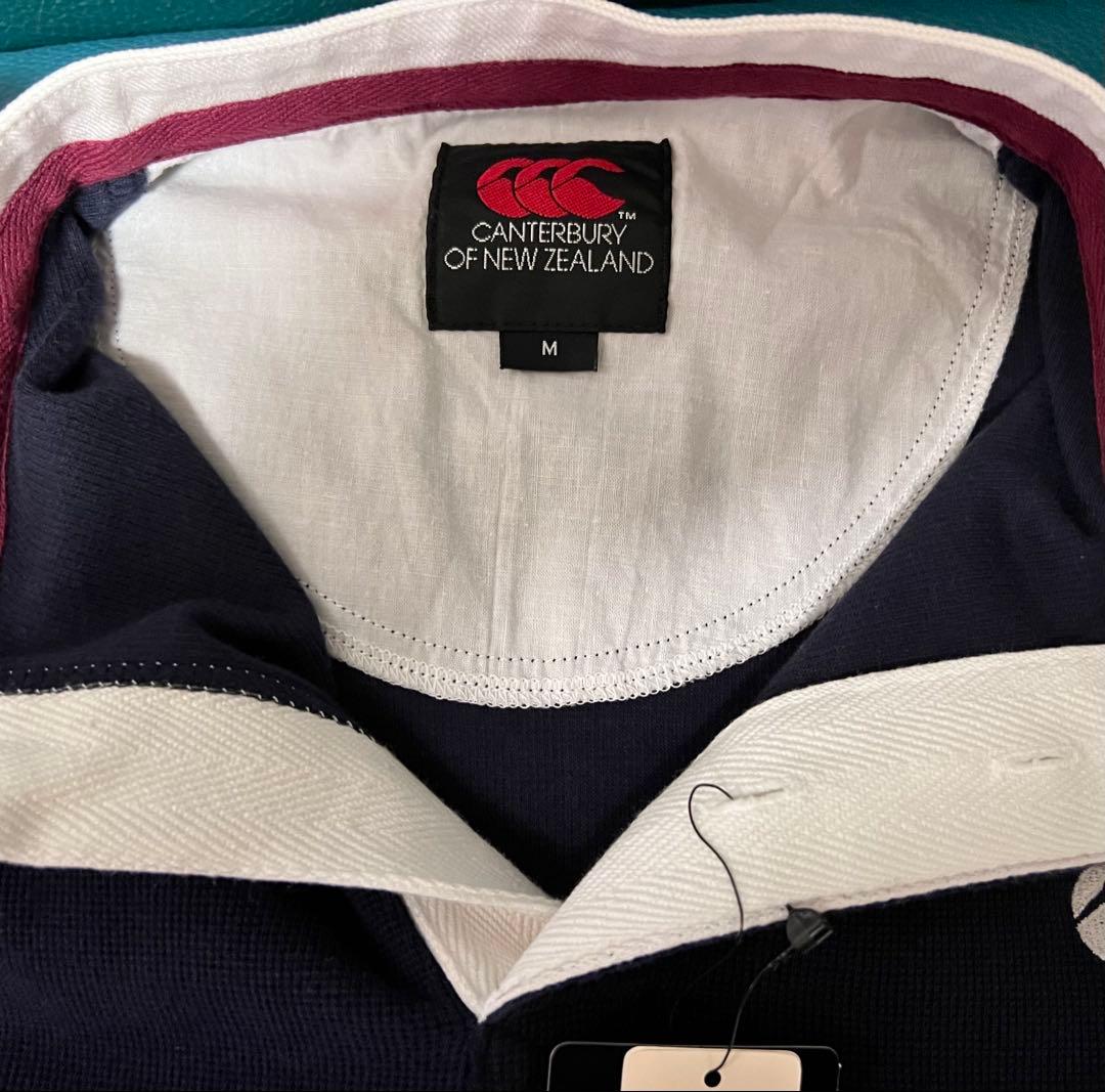 Canterbury 半袖 スタンドカラー ポロシャツ ネイビー Mサイズ 新品