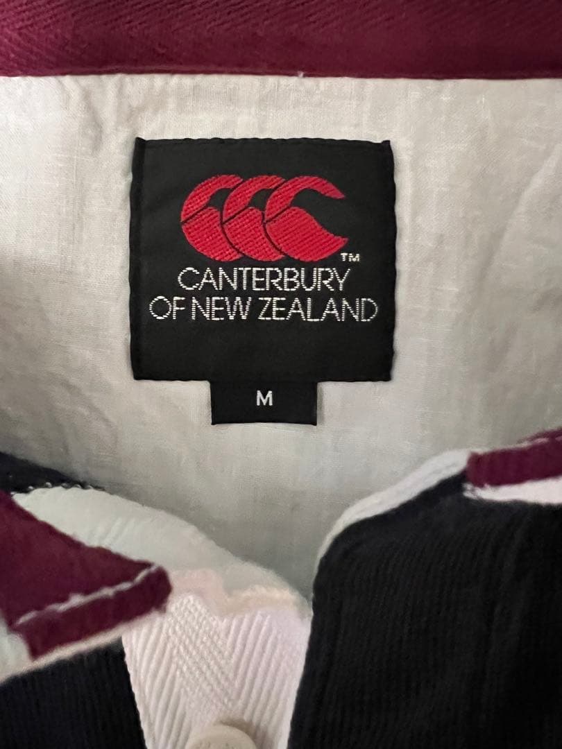 Canterbury 半袖 スタンドカラー ポロシャツ ネイビー Mサイズ 新品