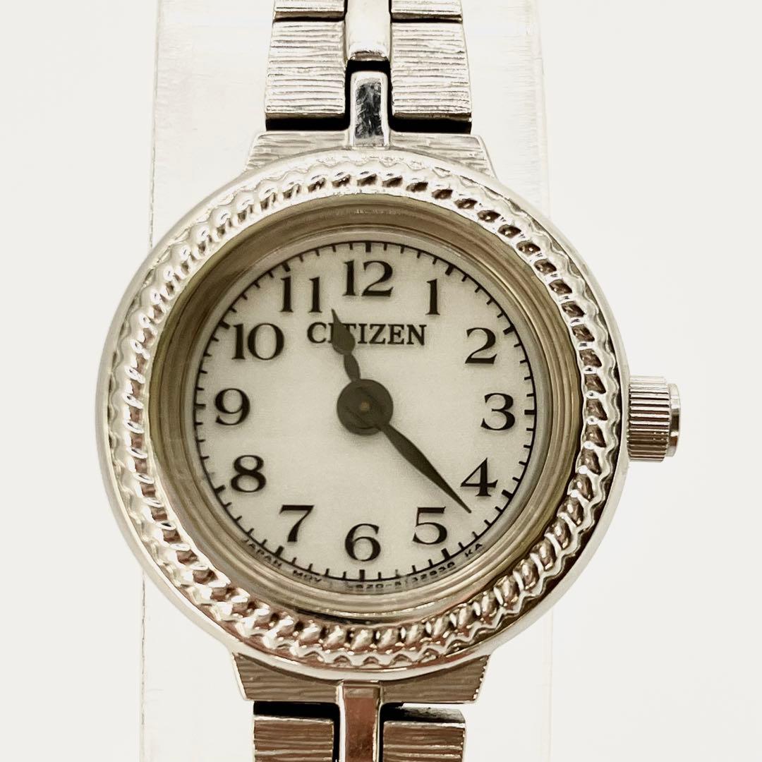 稼働品　シチズン　キー　Kii:　ラウンド　エコドライブ　15cm　シルバー色