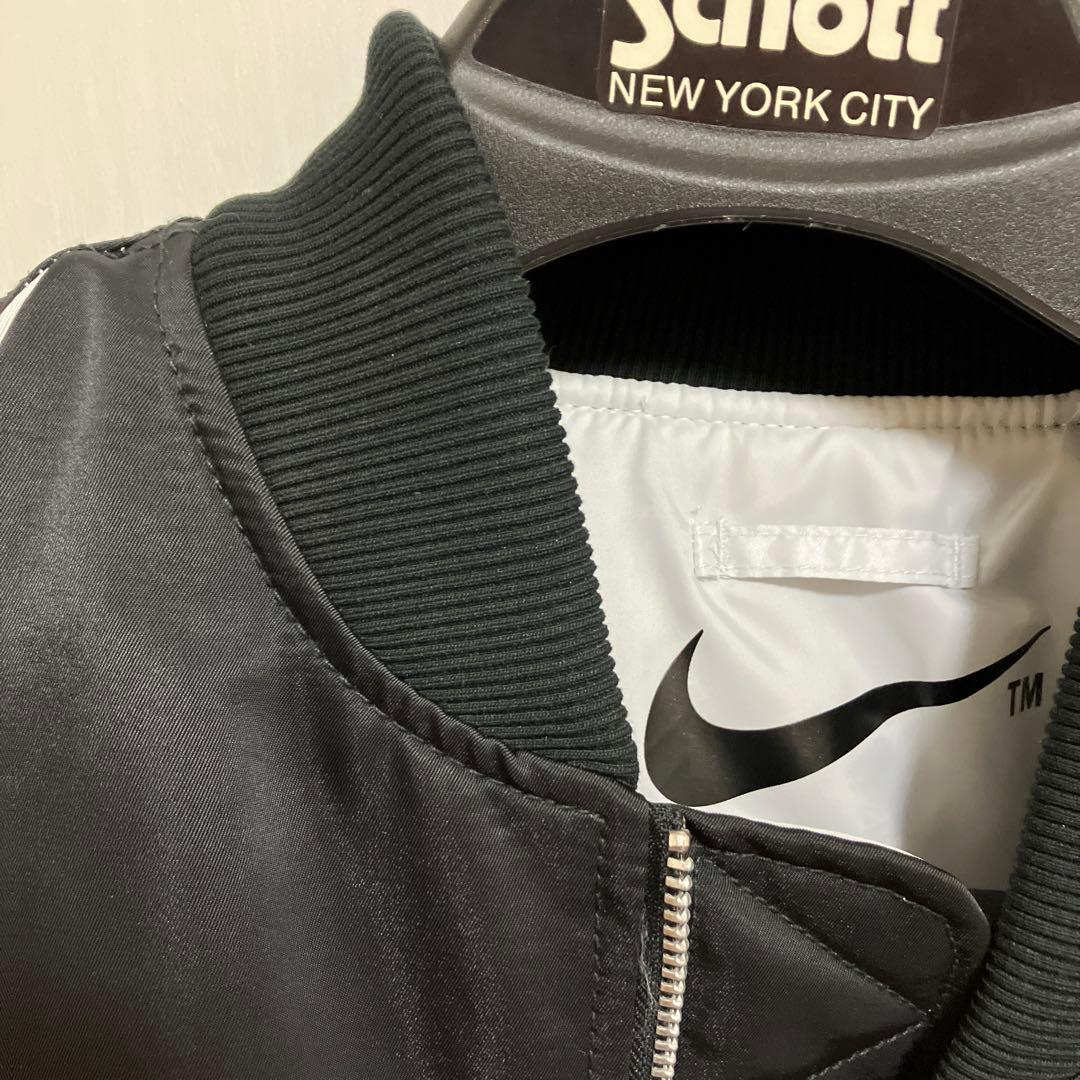 ナイキ スウッシュ ボンバージャケット MA-1 リバーシブル　Ｌサイズ