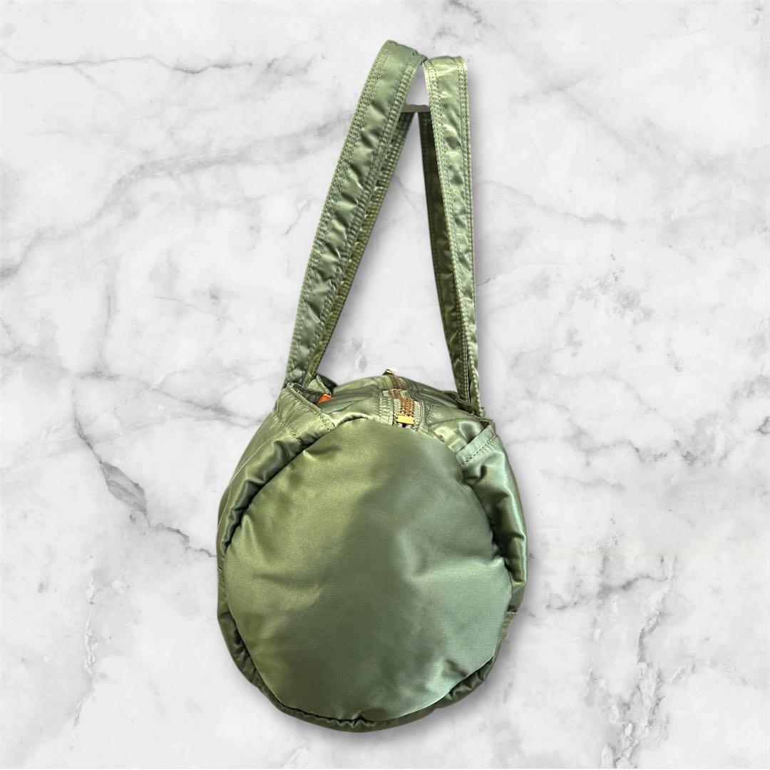 【極美品】 PORTER TANKER ミニボストンバッグ　セージグリーン L