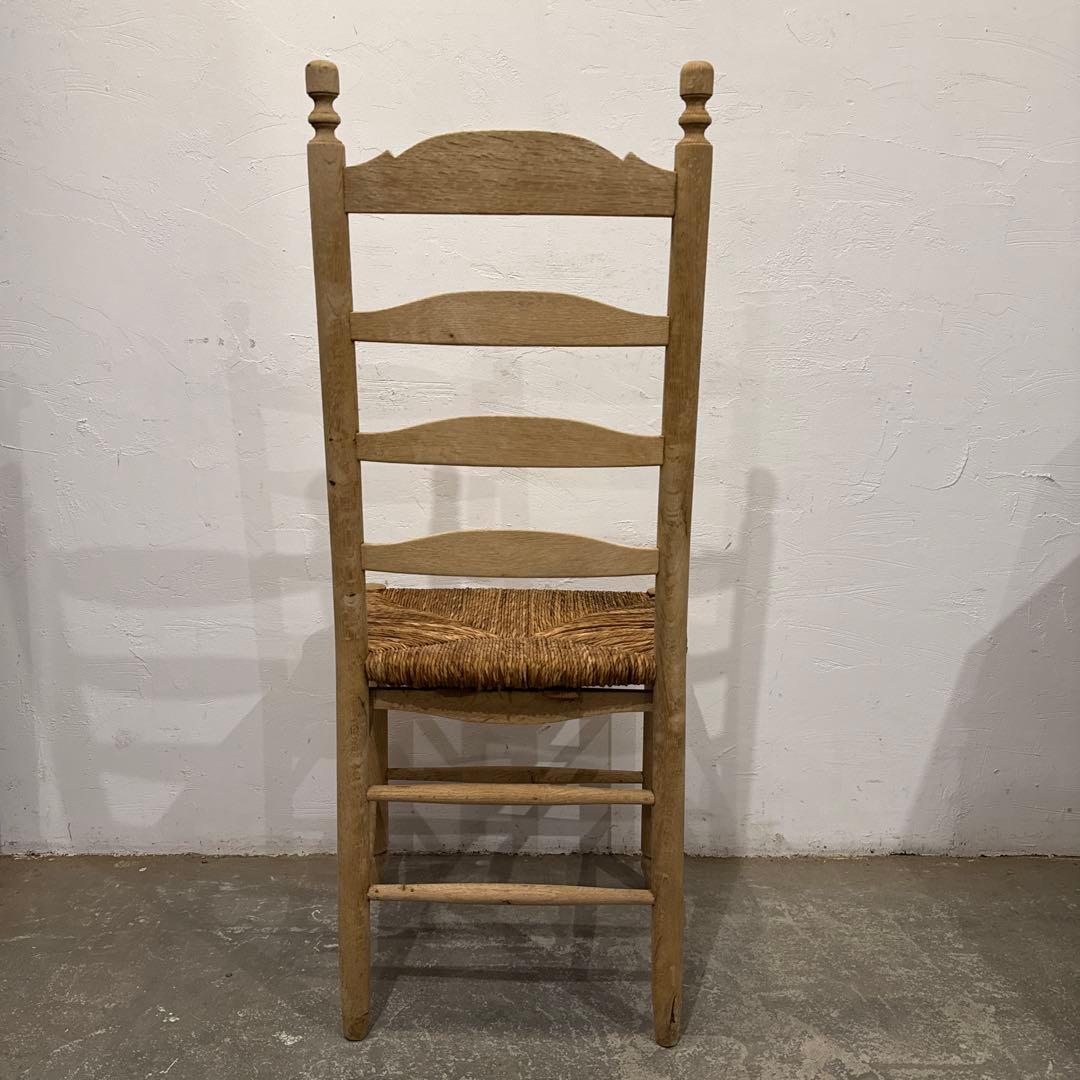 年末年始saleヴィンテージ　ダイニングチェア　カフェチェア　藁座面　剥離 7