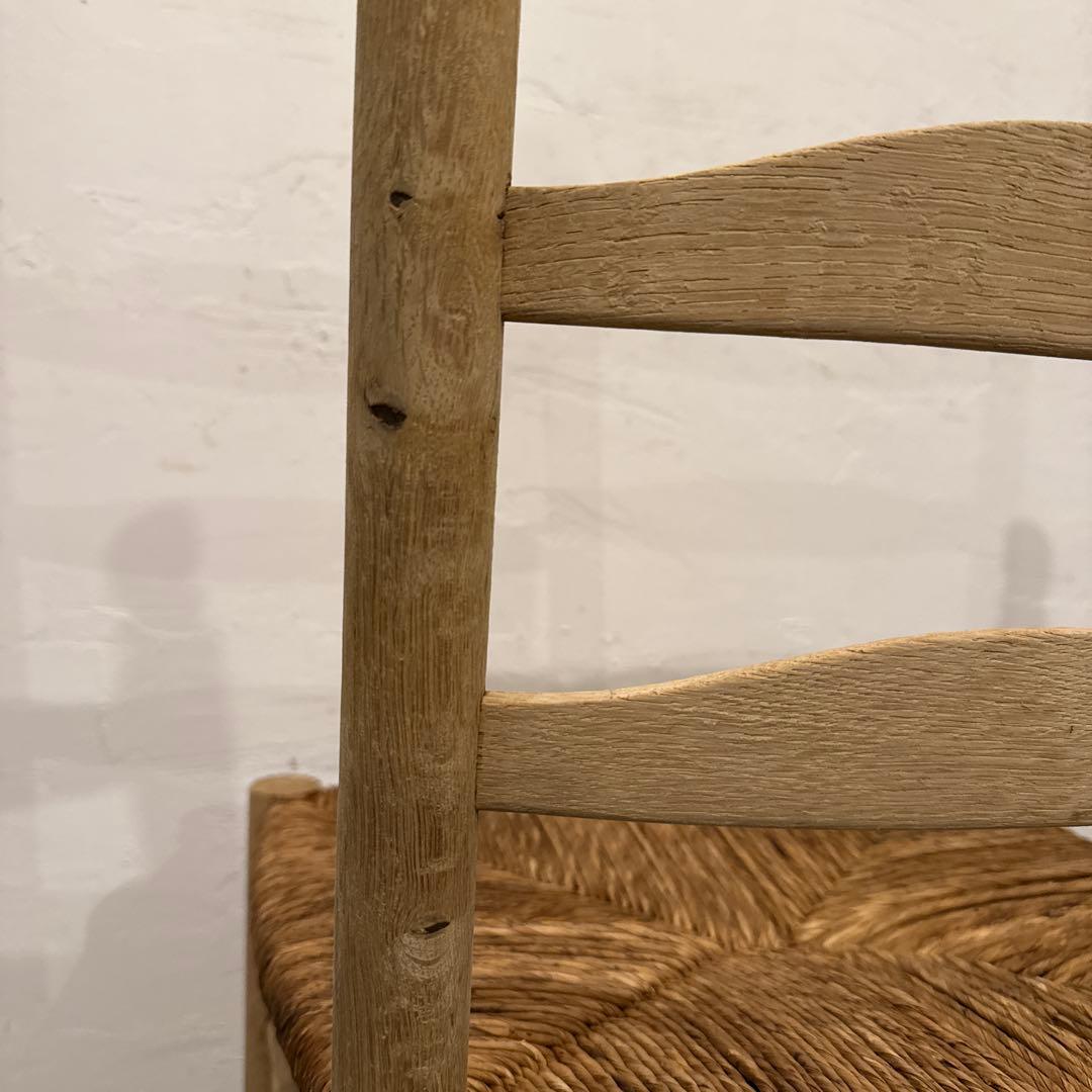 年末年始saleヴィンテージ　ダイニングチェア　カフェチェア　藁座面　剥離 7