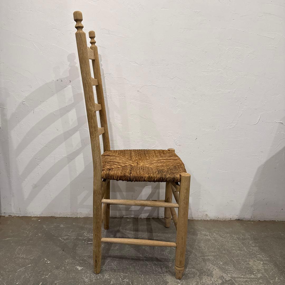 年末年始saleヴィンテージ　ダイニングチェア　カフェチェア　藁座面　剥離 7